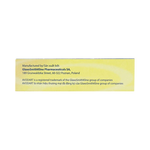 Thuốc Avodart 0.5mg GSK phòng và điều trị tăng sản lành tính tuyến tiền liệt (3 vỉ x 10 viên)