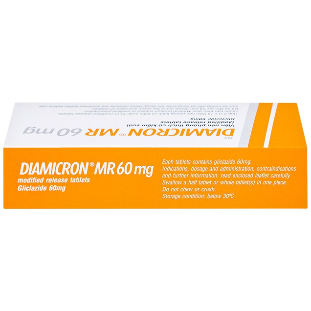 Thuốc Diamicron MR 60mg LES hỗ trợ điều trị tiểu đường type 2 (2 vỉ x 15 viên)