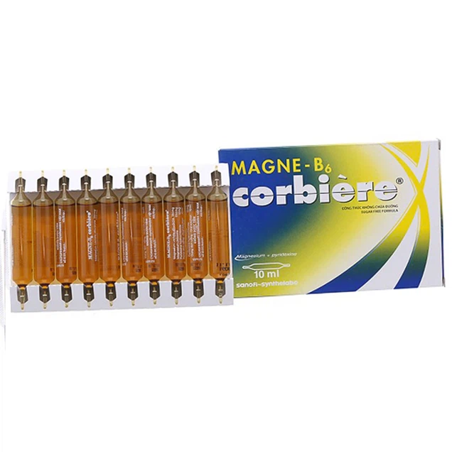Thuốc Magne B6 Corbiere Sanofi điều trị thiếu hụt magnesi (10 ống x 10ml)