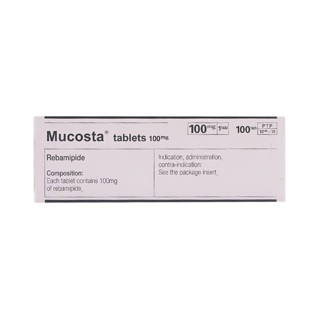 Thuốc Mucosta 100mg Otsuka điều trị loét dạ dày (10 vỉ x 10 viên)