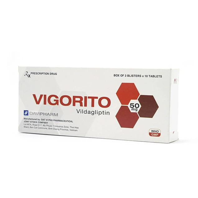 Thuốc Vigorito Đạt Vi Phú điều trị tiểu đường type 2 (3 vỉ x 10 viên)