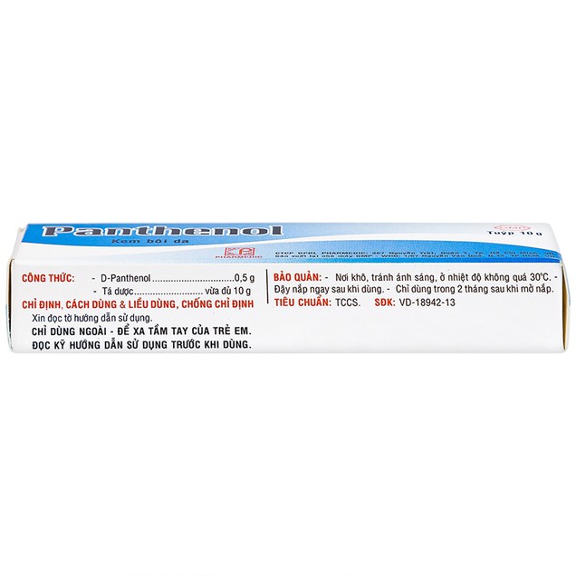 Kem bôi Panthenol Pharmedic điều trị hăm tã trẻ em, rạn da (10g)