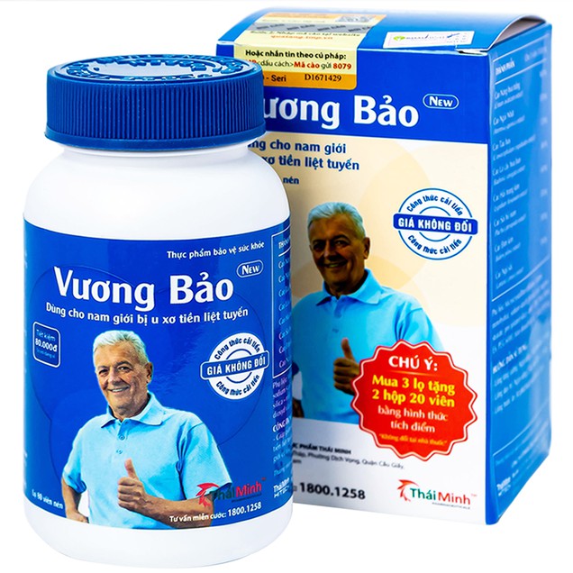 Viên uống Vương Bảo cải thiện rối loạn tiểu tiện