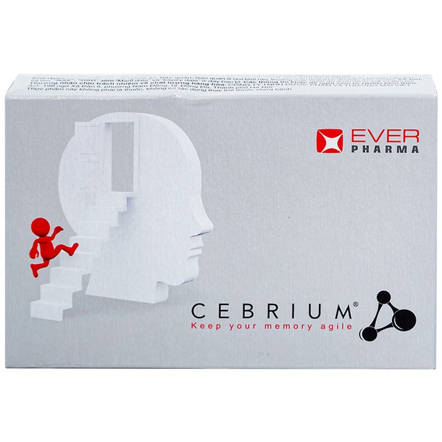 Viên uống Cebrium Ever Pharma hỗ trợ tăng khả năng tập trung, cải thiện trí nhớ (30 viên)