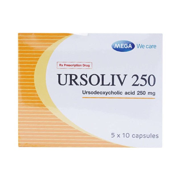 Thuốc Ursoliv 250mg Mega Lifesciences ngăn ngừa, tan sỏi mật (5 vỉ x 10 viên)