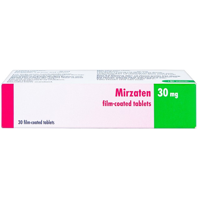 Thuốc Mirzaten 30mg KRKA chỉ định điều trị trầm cảm (3 vỉ x 10 viên)