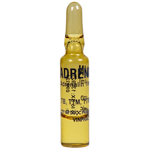 Thuốc Adrenalin 1mg/1ml Vinphaco điều trị sốc phản vệ (5 vỉ x 10 ống x 1ml)