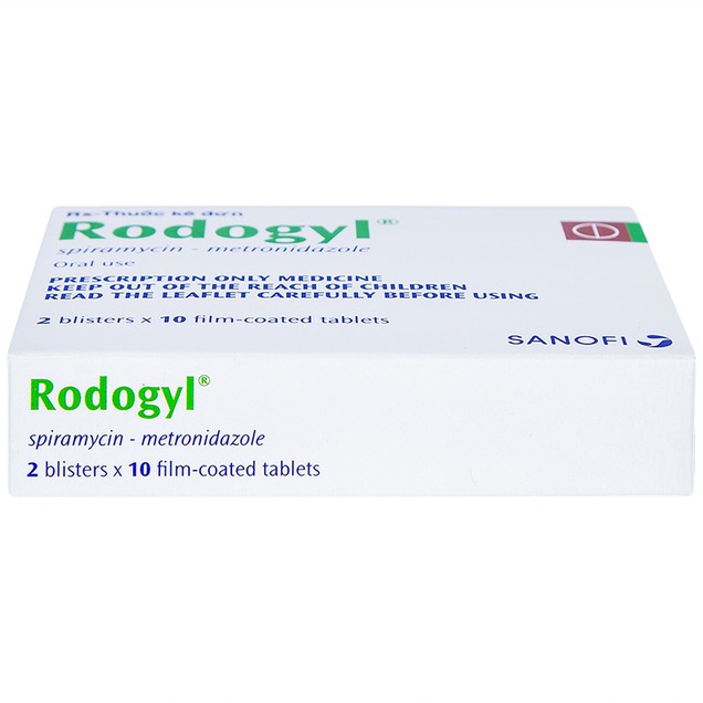 Thuốc Rodogyl Sanofi điều trị nhiễm khuẩn khoang miệng (2 vỉ x 10 viên)
