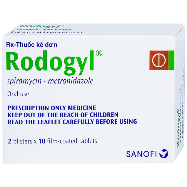 Thuốc Rodogyl Sanofi điều trị nhiễm khuẩn khoang miệng (2 vỉ x 10 viên)