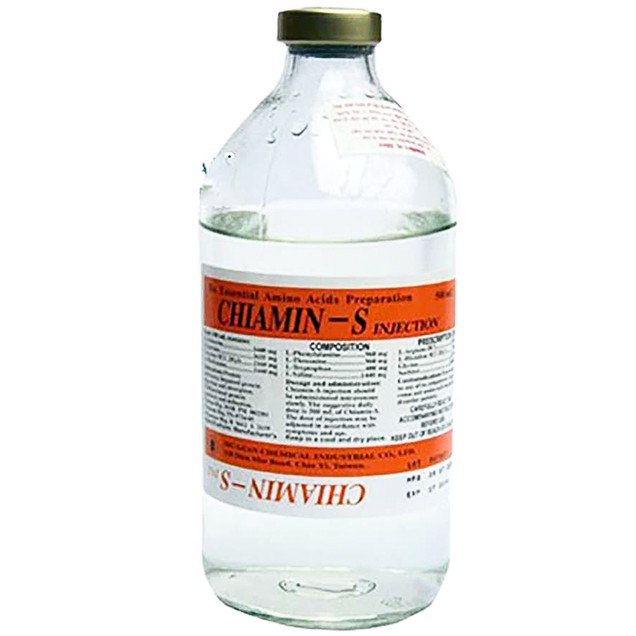 Dịch truyền Chiamin-S Injection Siu Guan Chem điều trị liệu dinh dưỡng (500ml)