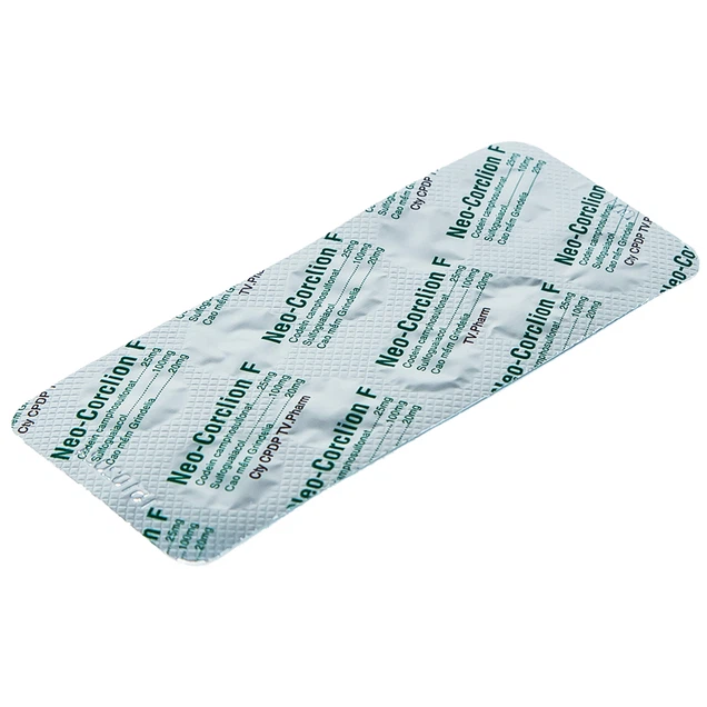 Thuốc Neo-Corclion F TV.pharm điều trị giảm ho gió, ho khan (2 vỉ x 10 viên)