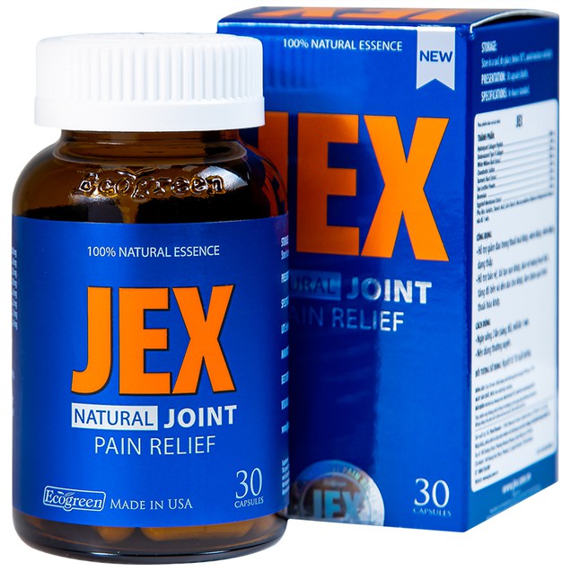 Viên uống bổ khớp Jex Natural Joint Pain Relief Ecogreen 30 viên 1