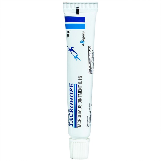 Thuốc mỡ Tacrohope Ointment 0.1% Allegen điều trị viêm da dị ứng (10g)