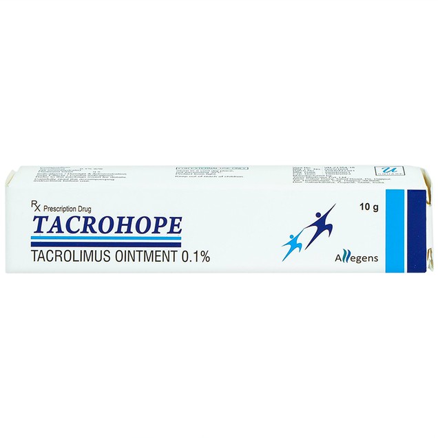 Thuốc mỡ Tacrohope Ointment 0.1% Allegen điều trị viêm da dị ứng (10g)