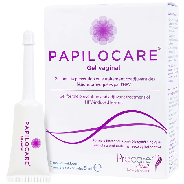 Gel đặt âm đạo Papilocare Gel Vaginal hỗ trợ đào thải HPV (7 tuýp x 5ml)