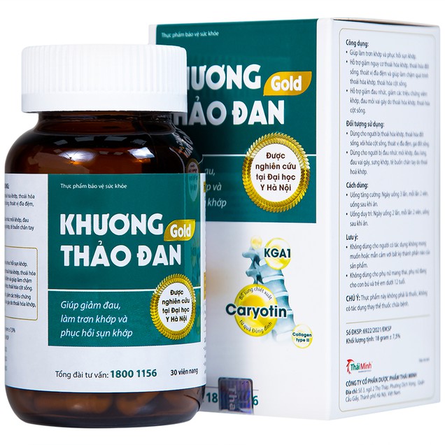 Viên uống Khương Thảo Đan Gold 30V