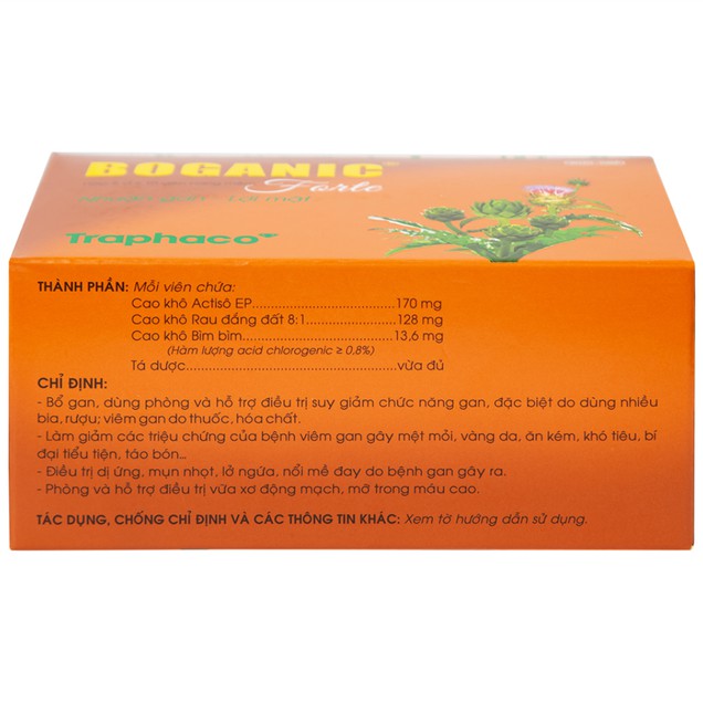 Thuốc Boganic Forte viên nang mềm Traphaco phòng và hồ trợ điều trị viêm gan (5 vỉ x 10 viên)