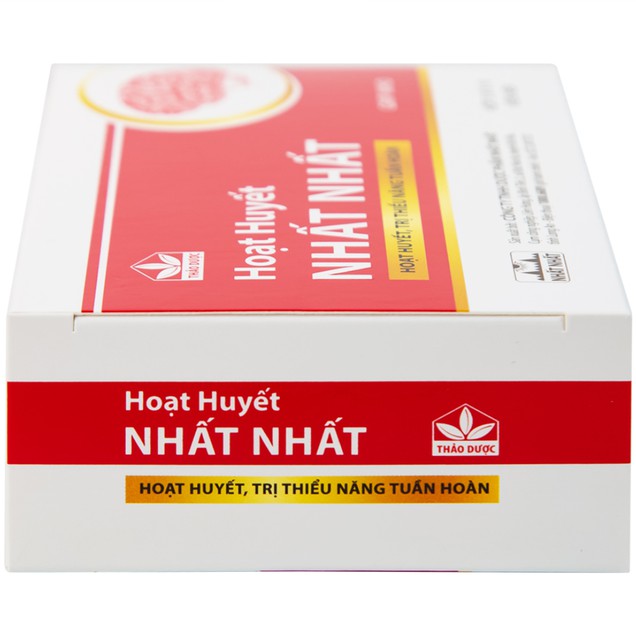 Thuốc Hoạt Huyết Nhất Nhất hỗ trợ hoạt huyết, điều trị thiểu năng tuần hoàn (30 viên)