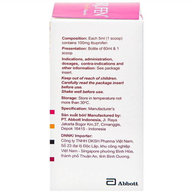 Thuốc Brufen Abbott hỗ trợ giảm đau và hạ sốt ở trẻ em (60ml)