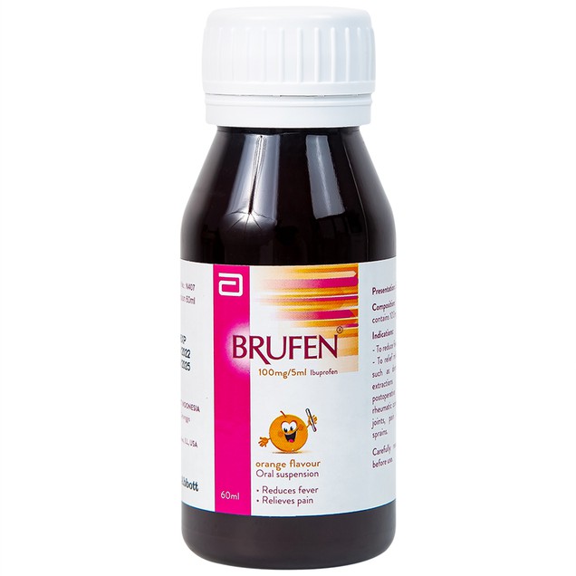 Thuốc Brufen Abbott hỗ trợ giảm đau và hạ sốt ở trẻ em (60ml)