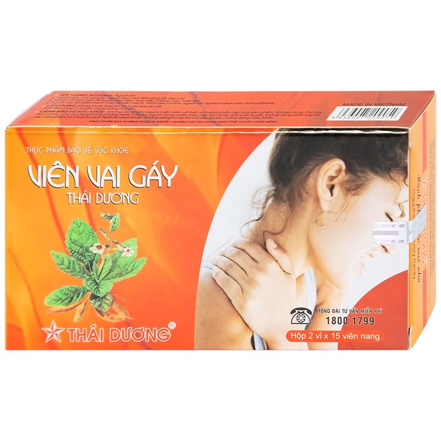Viên Vai Gáy Thái Dương tăng lưu thông khí huyết (2 vỉ x 15 viên)