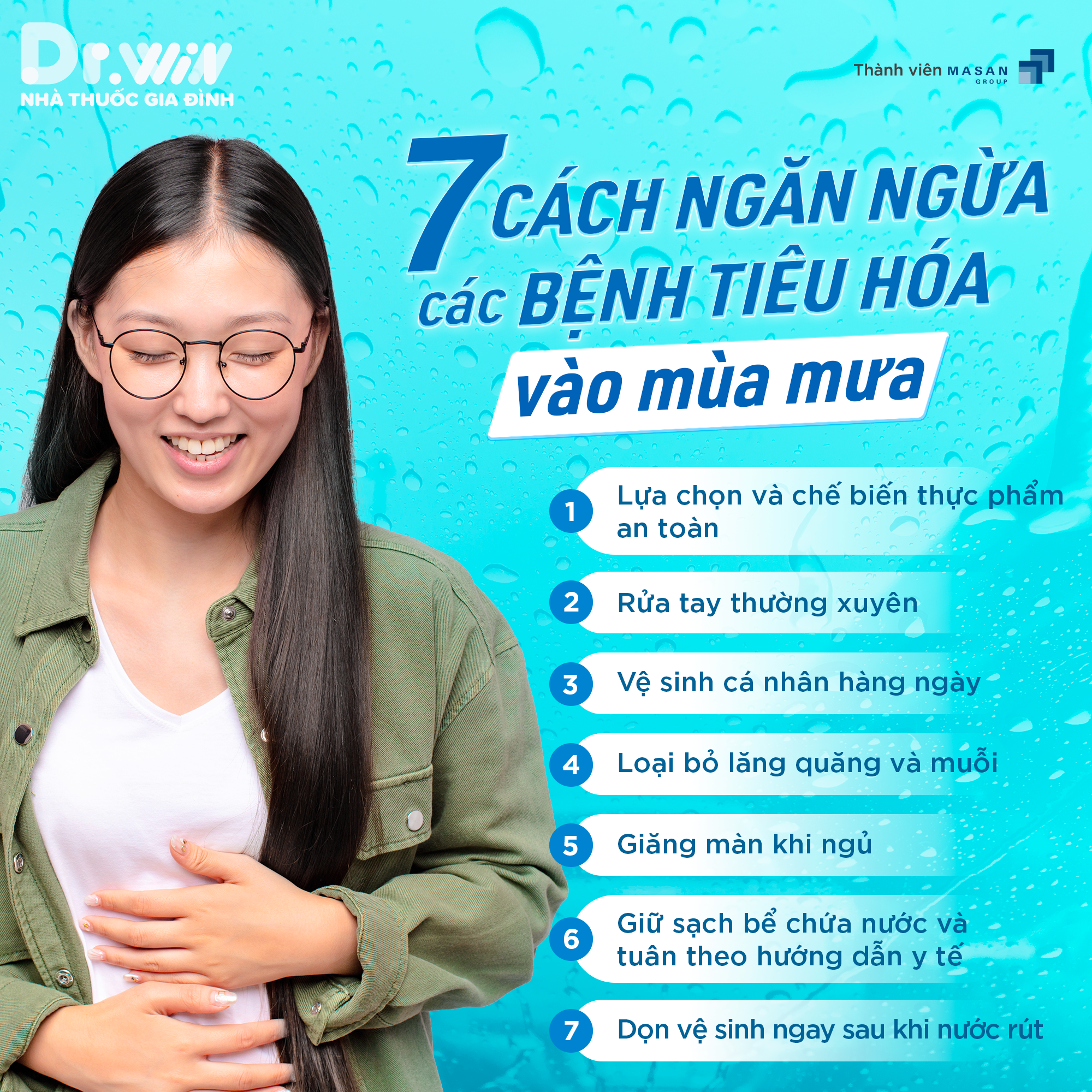 MÙA MƯA VÀ NGUY CƠ MẮC CÁC BỆNH ĐƯỜNG TIÊU HOÁ 1