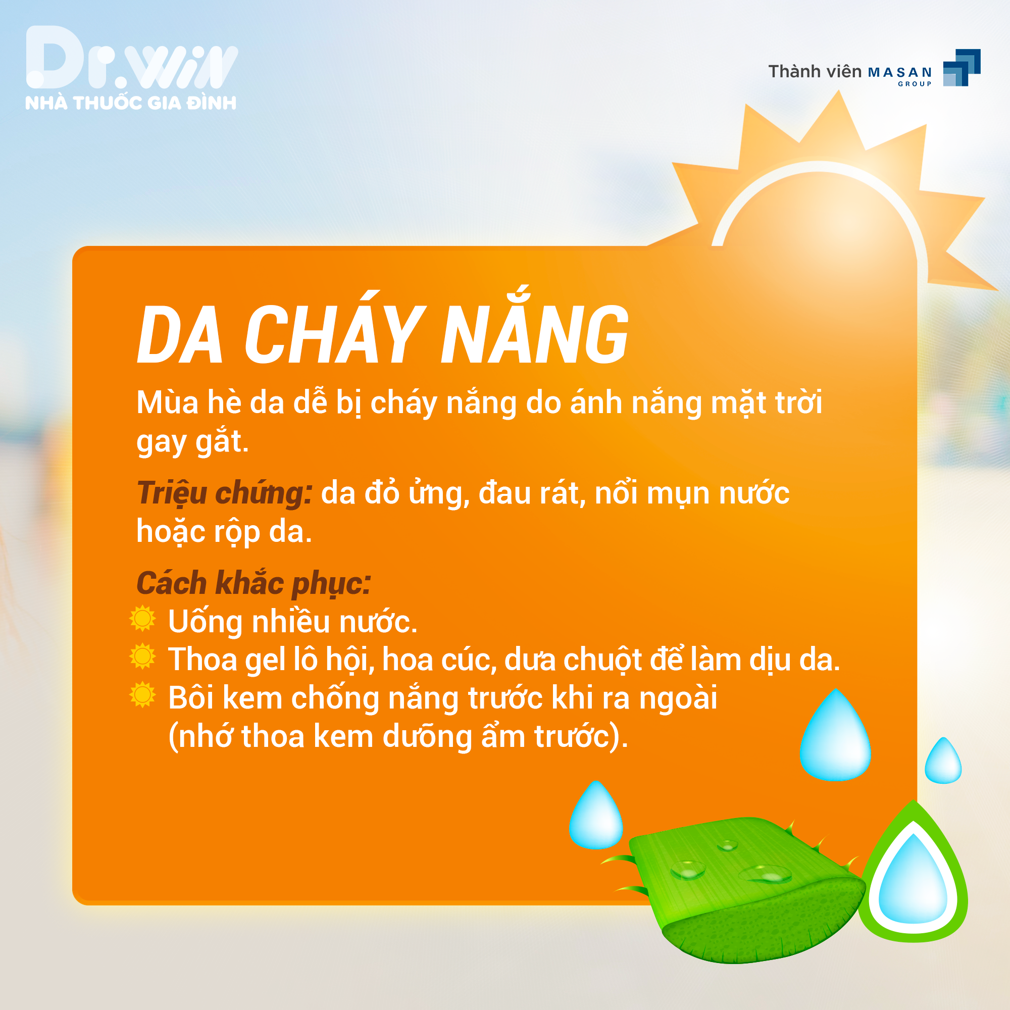 CÁC VẤN ĐỀ VỀ DA THƯỜNG GẶP TRONG MÙA NẮNG NÓNG 1