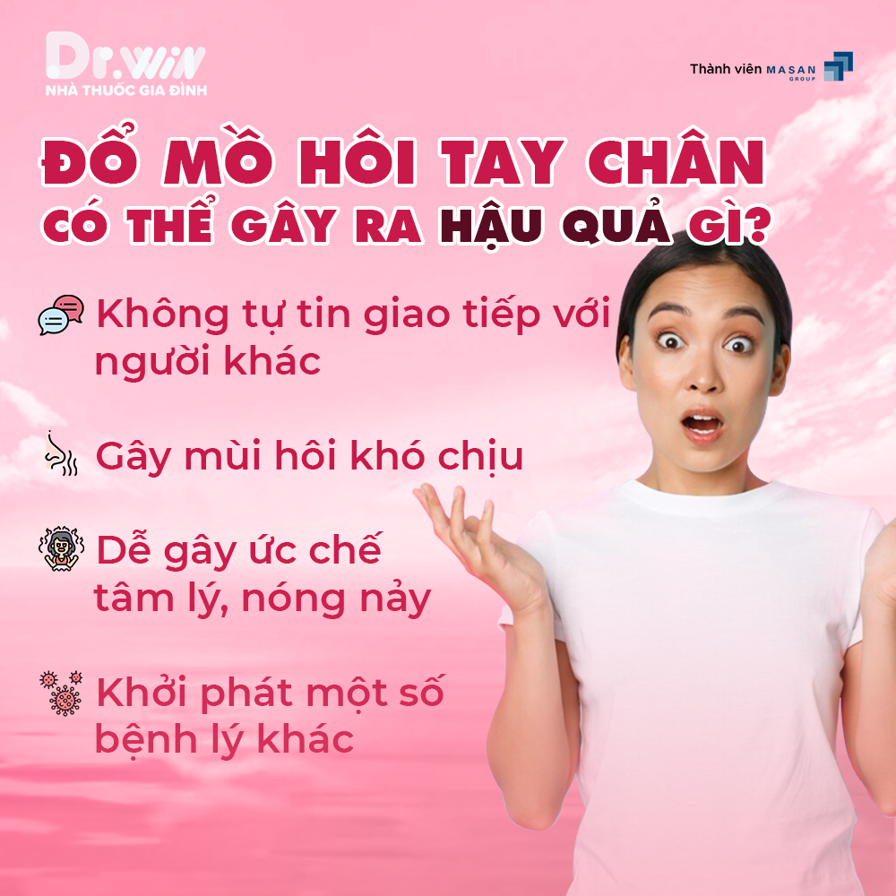 CHỨNG RA NHIỀU MỒ HÔI Ở TAY VÀ CHÂN 3