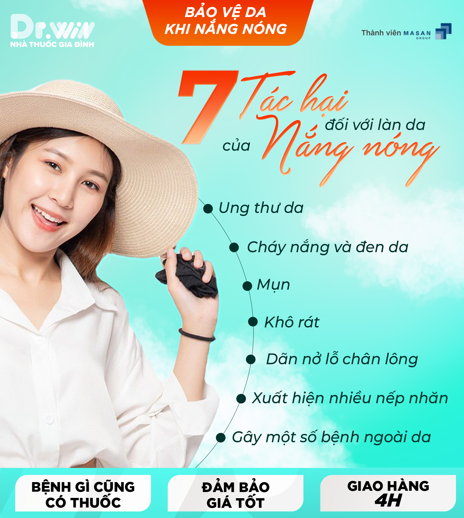 NẮNG NÓNG VÀ TÁC HẠI TRÊN DA - 1