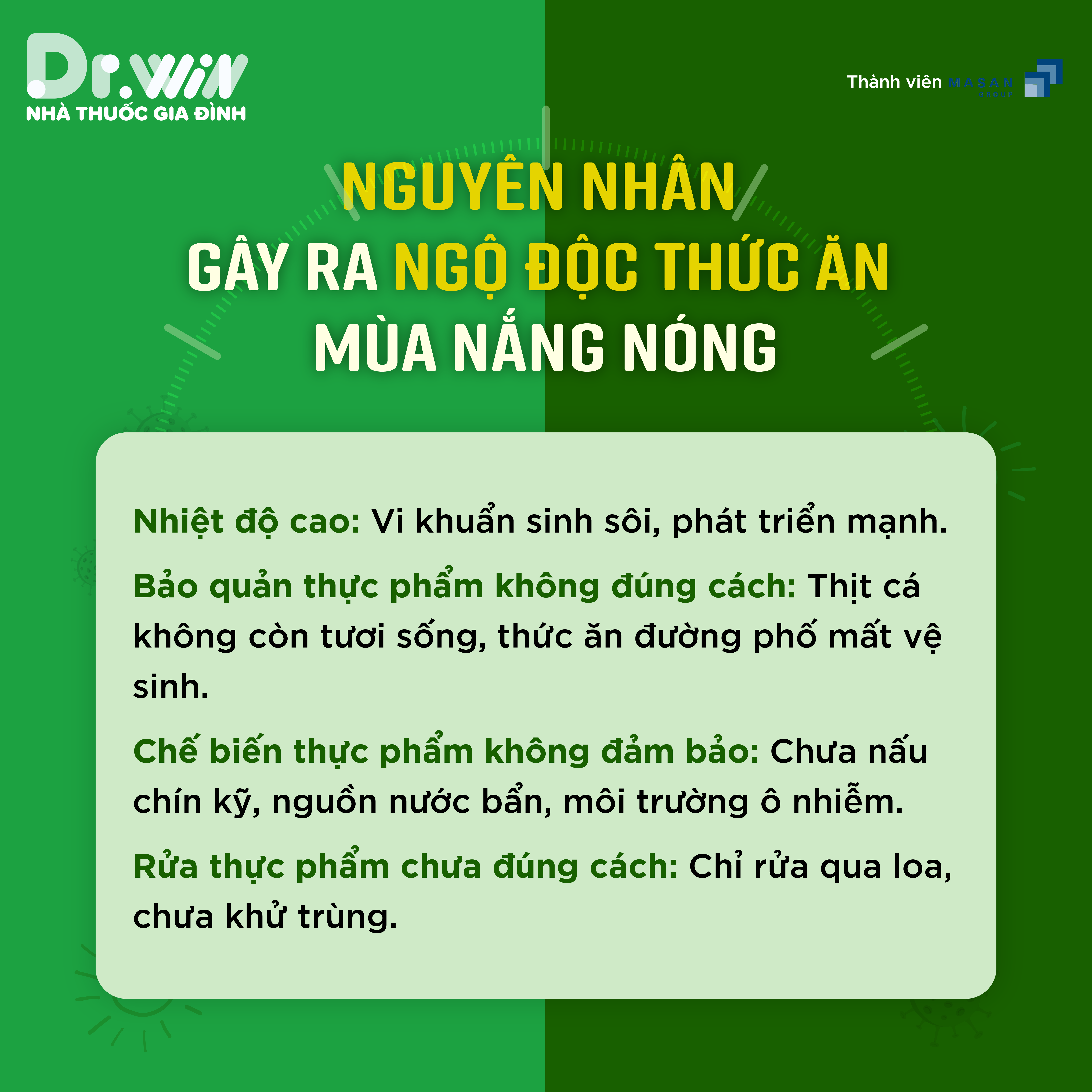 NGỘ ĐỘC THỨC ĂN – BỆNH THƯỜNG GẶP MÙA NẮNG NÓNG 1