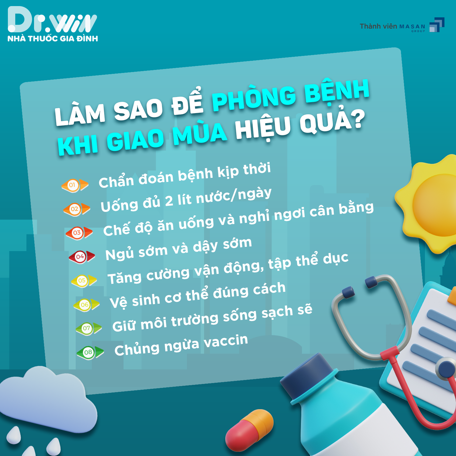 CHĂM SÓC SỨC KHOẺ KHI GIAO MÙA 2