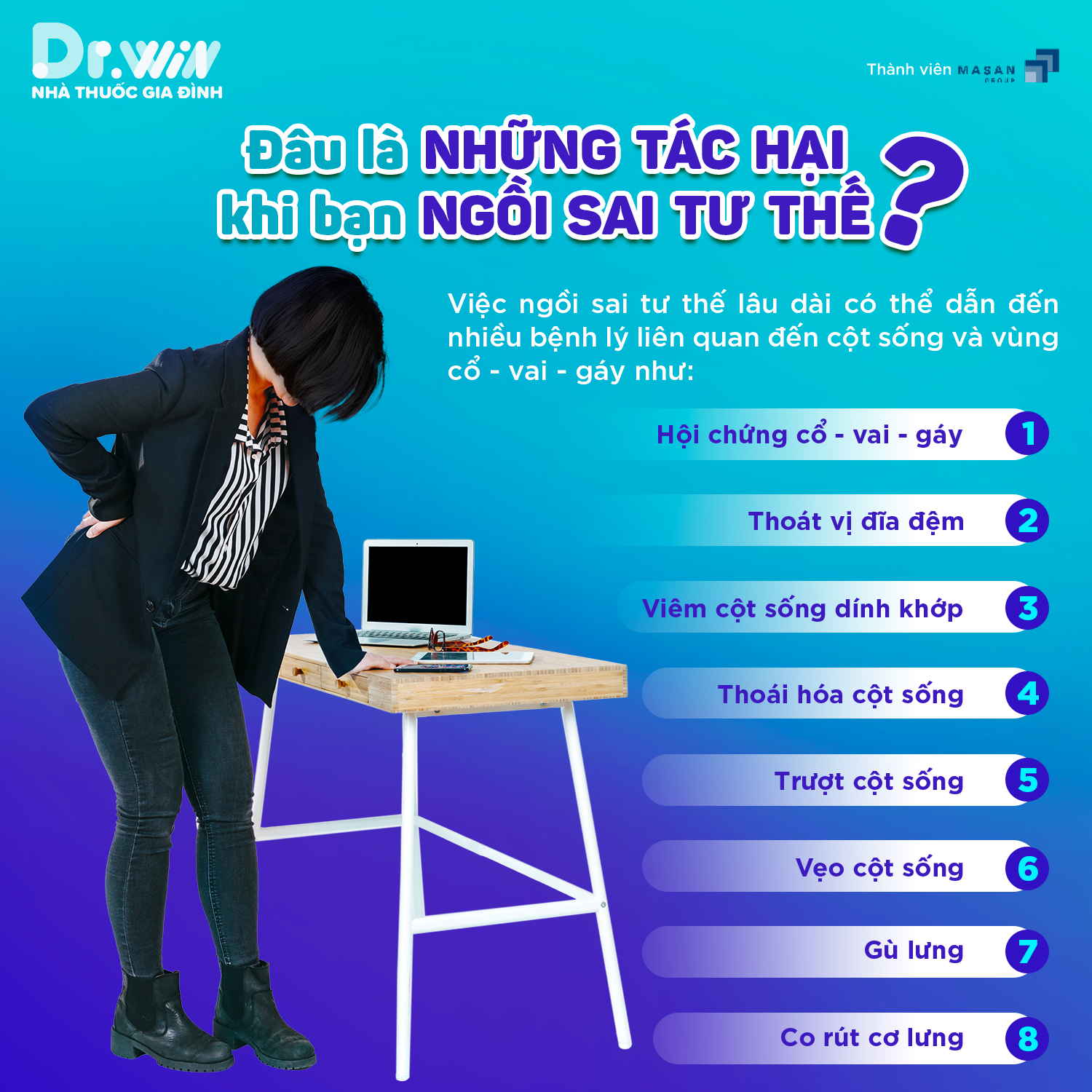 TÁC HẠI CỦA NGỒI SAI TƯ THẾ VÀ CÁCH CẢI THIỆN - 1