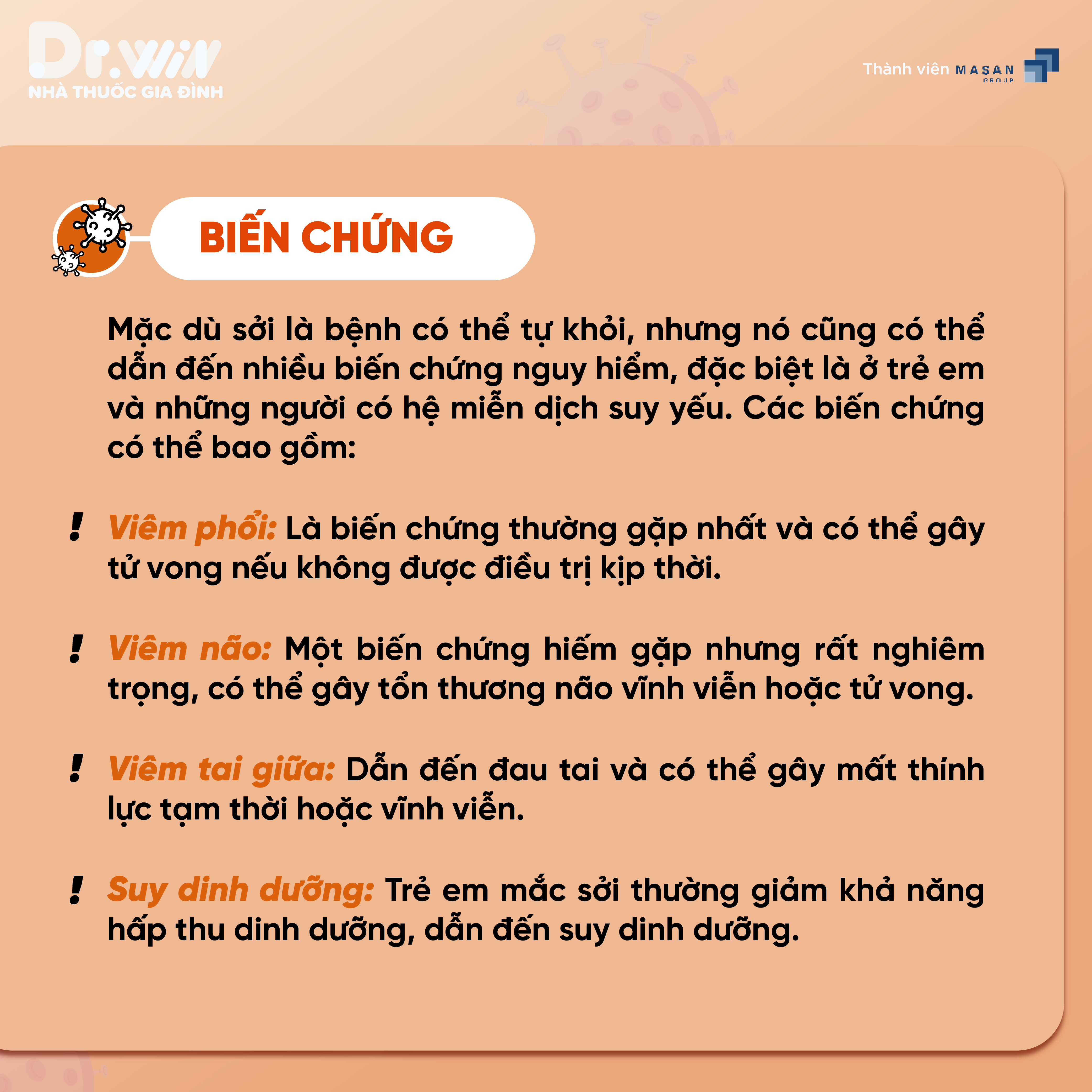 NGUY CƠ BIẾN CHỨNG NGUY HIỂM TỪ BỆNH SỞI - NHỮNG ĐIỀU BẠN CẦN BIẾT ĐỂ BẢO VỆ GIA ĐÌNH - 3