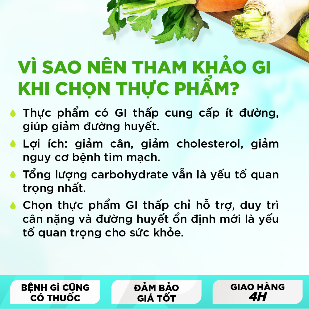 CHỈ SỐ ĐƯỜNG HUYẾT CỦA THỰC PHẨM – NGƯỜI BỆNH ĐÁI THÁO ĐƯỜNG CẦN QUAN TÂM - 2