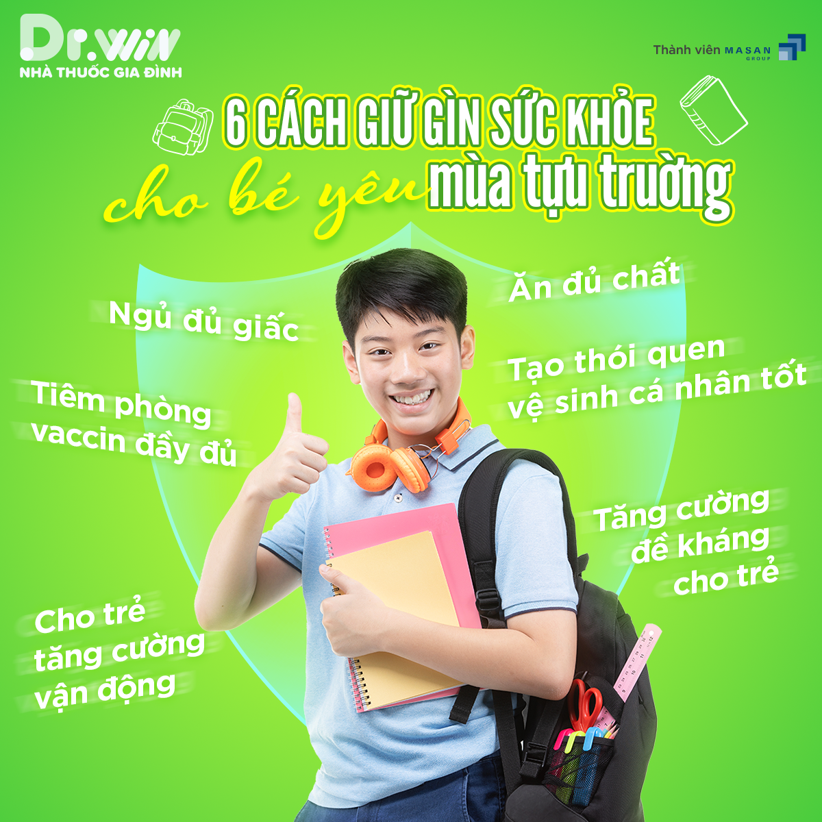 CHĂM SÓC SỨC KHOẺ MÙA TỰU TRƯỜNG 1